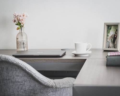 person resting at home after work